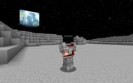 The surface of the moon in Space Dimensions (Image via captaintenneal81/CurseForge)